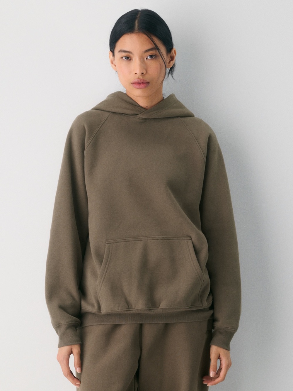 Aritzia Mega Fit Sweatfleece Hoodie - Women’s Large, Noble - Picture 2 of 5